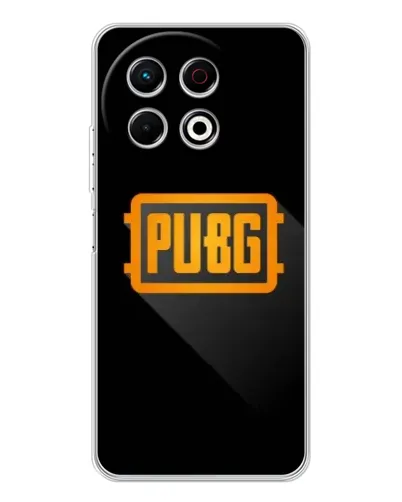 Чехол для TECNO Spark 40 Pro с картинкой «PUBG — рамка лого»