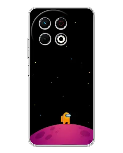 Чехол для TECNO Spark 40 Pro с картинкой «Одинокий герой на планете» Чехол для TECNO Spark 40 Pro с картинкой «Одинокий герой на планете»
