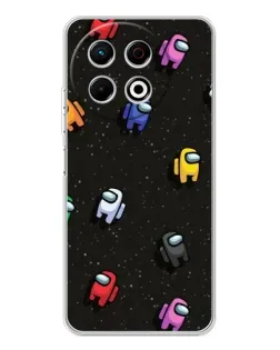 Чехол для TECNO Spark 40 Pro с картинкой «Космический паттерн Among Us» Чехол для TECNO Spark 40 Pro с картинкой «Космический паттерн Among Us»