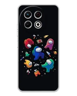 Чехол для TECNO Spark 40 Pro с картинкой «Among Us космос»