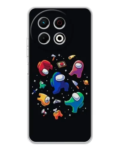 Чехол для TECNO Spark 40 Pro с картинкой «Among Us космос» Чехол для TECNO Spark 40 Pro с картинкой «Among Us космос»