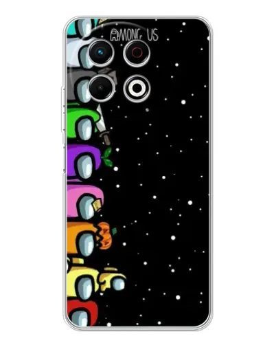 Чехол для TECNO Spark 40 Pro с картинкой «Команда Among Us» Чехол для TECNO Spark 40 Pro с картинкой «Команда Among Us»