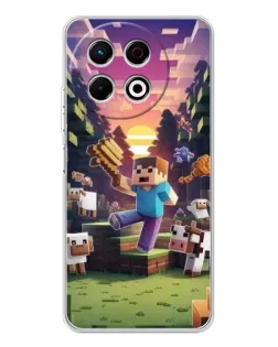 Чохол для TECNO Spark 40 Pro з картинкою «Стів на фермі»
