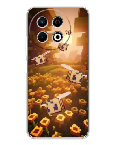 Чехол для TECNO Spark 40 Pro с картинкой «Поле подсолнухов»