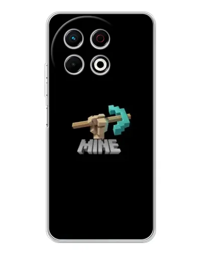 Чехол для TECNO Spark 40 Pro с картинкой «Алмазная кирка»