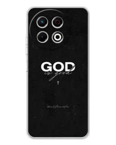 Чехол для TECNO Spark 40 Pro с картинкой «GOD — Бог над всем»