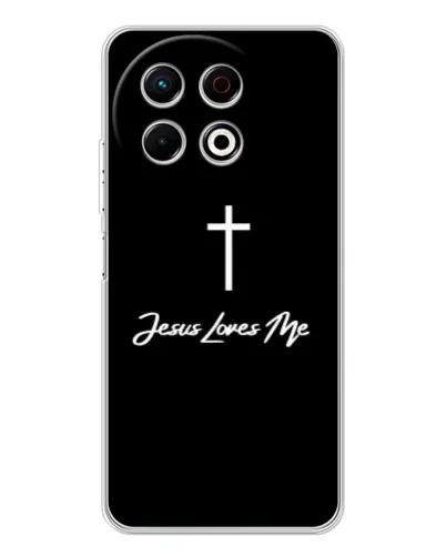 Чехол для TECNO Spark 40 Pro с картинкой «Иисус любит тебя»