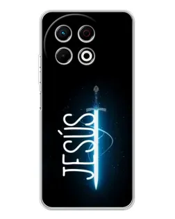 Чехол для TECNO Spark 40 Pro с картинкой «Меч Духа Jesus» Чехол для TECNO Spark 40 Pro с картинкой «Меч Духа Jesus»