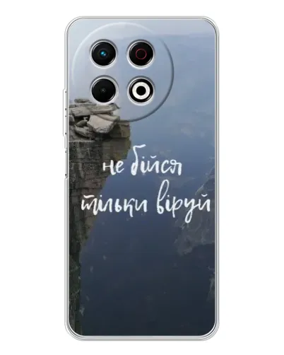 Чехол для TECNO Spark 40 Pro с картинкой «Вера над пропастью» Чехол для TECNO Spark 40 Pro с картинкой «Вера над пропастью»