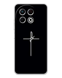 Чехол для TECNO Spark 40 Pro с картинкой «Тонкий крест» Чехол для TECNO Spark 40 Pro с картинкой «Тонкий крест»