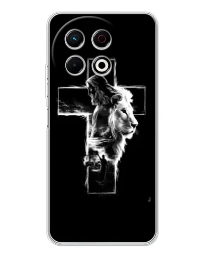 Чехол для TECNO Spark 40 Pro с картинкой «Сияющий крест Jesus» Чехол для TECNO Spark 40 Pro с картинкой «Сияющий крест Jesus»