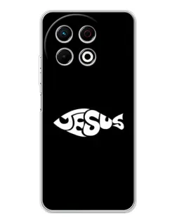 Чехол для TECNO Spark 40 Pro с картинкой «Рыба Jesus» Чехол для TECNO Spark 40 Pro с картинкой «Рыба Jesus»