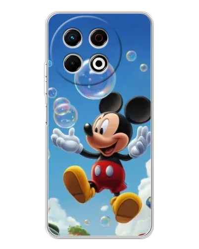 Чехол для TECNO Spark 40 Pro с картинкой «Mickey и мыльные пузыри»
