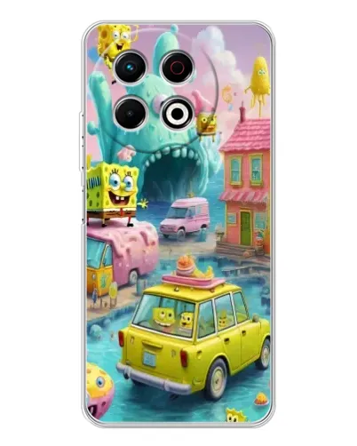 Чехол для TECNO Spark 40 Pro с картинкой «Монстр-трак приключения»