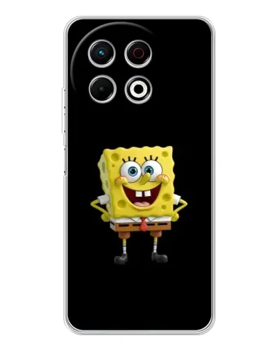 Чехол для TECNO Spark 40 Pro с картинкой «Классический Губка Боб»
