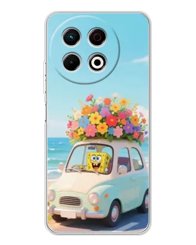 Чехол для TECNO Spark 40 Pro с картинкой «Автомобильное путешествие»