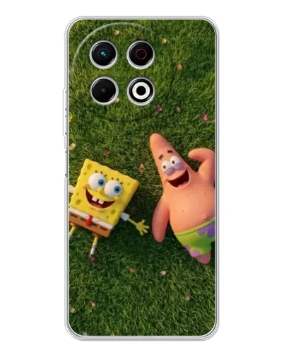 Чехол для TECNO Spark 40 Pro с картинкой «Друзья на лужайке» Чехол для TECNO Spark 40 Pro с картинкой «Друзья на лужайке»