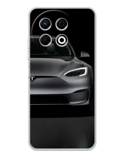 Чехол для TECNO Spark 40 Pro с картинкой «Tesla Model S Look»