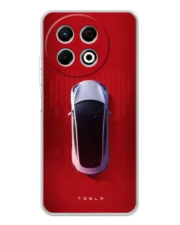 Чехол для TECNO Spark 40 Pro с картинкой «Tesla Top View»
