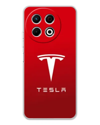 Чехол для TECNO Spark 40 Pro с картинкой «Tesla Red Classic»