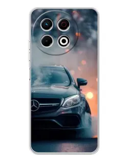 Чехол для TECNO Spark 40 Pro с картинкой «Mercedes — ночной город»