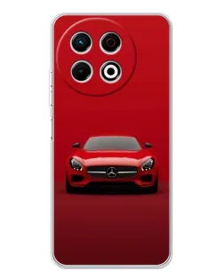 Чехол для TECNO Spark 40 Pro с картинкой «Красный Mercedes AMG»