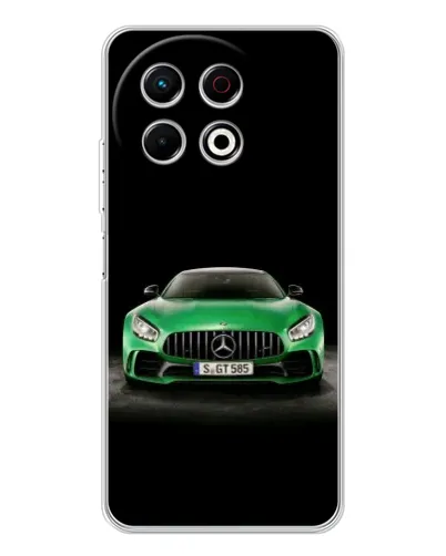 Чехол для TECNO Spark 40 Pro с картинкой «Mercedes — неоновый лого» Чехол для TECNO Spark 40 Pro с картинкой «Mercedes — неоновый лого»
