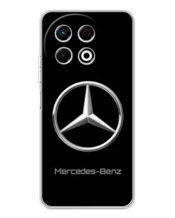 Чехол для TECNO Spark 40 Pro с картинкой «Mercedes Silver Logo»