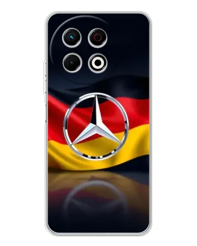 Чехол для TECNO Spark 40 Pro с картинкой «Mercedes — флаг Германии» Чехол для TECNO Spark 40 Pro с картинкой «Mercedes — флаг Германии»