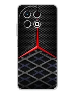 Чехол для TECNO Spark 40 Pro с картинкой «Mercedes Carbon Grid»