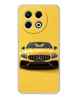 Чехол для TECNO Spark 40 Pro с картинкой «Желтый Mercedes GT»