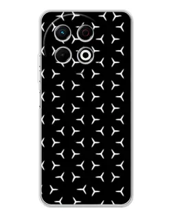 Чехол для TECNO Spark 40 Pro с картинкой «Mercedes паттерн звезд» Чехол для TECNO Spark 40 Pro с картинкой «Mercedes паттерн звезд»