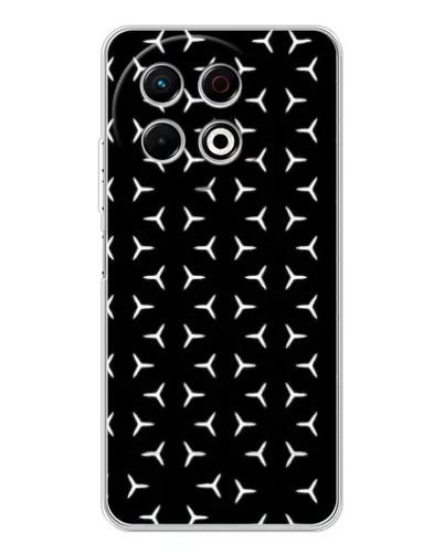 Чехол для TECNO Spark 40 Pro с картинкой «Mercedes паттерн звезд» Чехол для TECNO Spark 40 Pro с картинкой «Mercedes паттерн звезд»