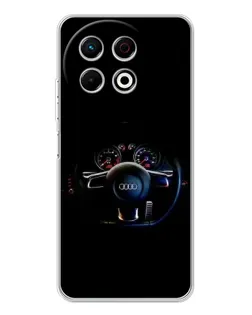 Чехол для TECNO Spark 40 Pro с картинкой «Салон Audi — руль» Чехол для TECNO Spark 40 Pro с картинкой «Салон Audi — руль»