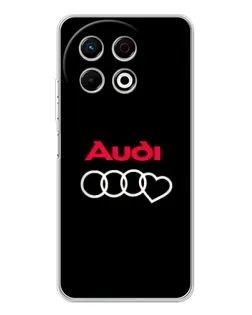 Чехол для TECNO Spark 40 Pro с картинкой «Логотип Audi Heart» Чехол для TECNO Spark 40 Pro с картинкой «Логотип Audi Heart»