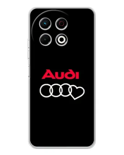 Чехол для TECNO Spark 40 Pro с картинкой «Логотип Audi Heart» Чехол для TECNO Spark 40 Pro с картинкой «Логотип Audi Heart»