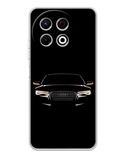 Чехол для TECNO Spark 40 Pro с картинкой «Audi — ночной контур» Чехол для TECNO Spark 40 Pro с картинкой «Audi — ночной контур»