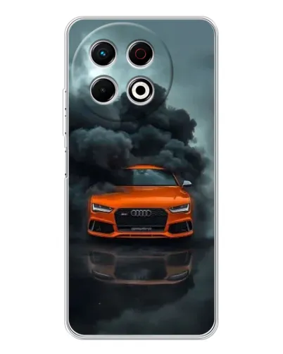 Чехол для TECNO Spark 40 Pro с картинкой «Audi в облаках дыма» Чехол для TECNO Spark 40 Pro с картинкой «Audi в облаках дыма»