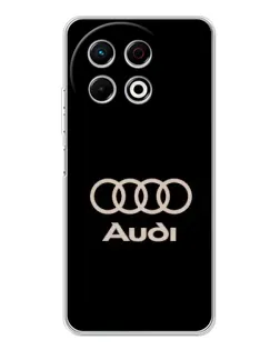 Чехол для TECNO Spark 40 Pro с картинкой «Audi — золотой логотип» Чехол для TECNO Spark 40 Pro с картинкой «Audi — золотой логотип»