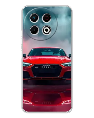 Чехол для TECNO Spark 40 Pro с картинкой «Audi RS — красный стиль» Чехол для TECNO Spark 40 Pro с картинкой «Audi RS — красный стиль»