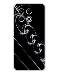 Чехол для TECNO Spark 40 Pro с картинкой «Audi — абстрактные кольца» Чехол для TECNO Spark 40 Pro с картинкой «Audi — абстрактные кольца»