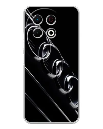 Чехол для TECNO Spark 40 Pro с картинкой «Audi — абстрактные кольца» Чехол для TECNO Spark 40 Pro с картинкой «Audi — абстрактные кольца»