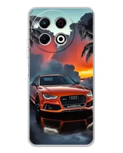 Чехол для TECNO Spark 40 Pro с картинкой «Audi — закат» Чехол для TECNO Spark 40 Pro с картинкой «Audi — закат»
