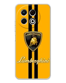 Чехол для TECNO Spark 40 Pro с картинкой «Lamborghini Stripe желтый»