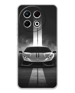Чехол для TECNO Spark 40 Pro с картинкой «Lamborghini симметрия дорог»