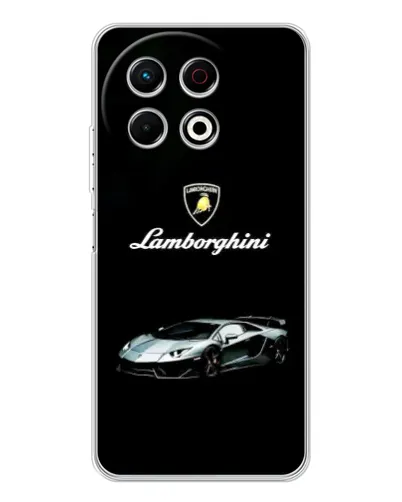 Чехол для TECNO Spark 40 Pro с картинкой «Логотип Lamborghini классика»