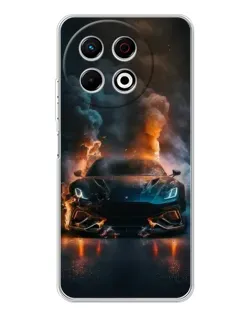 Чехол для TECNO Spark 40 Pro с картинкой «Lamborghini дымная эстетика»