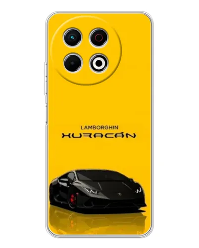 Чехол для TECNO Spark 40 Pro с картинкой «Lamborghini Huracan черный»