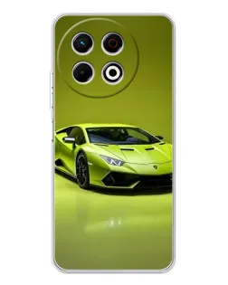 Чехол для TECNO Spark 40 Pro с картинкой «Салатовый Lamborghini Huracan»