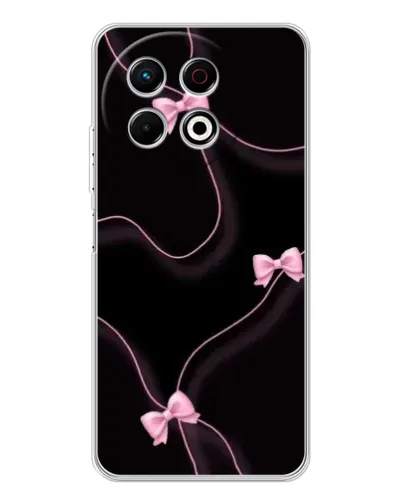 Чехол для TECNO Spark 40 Pro с картинкой «Розовые ленты»